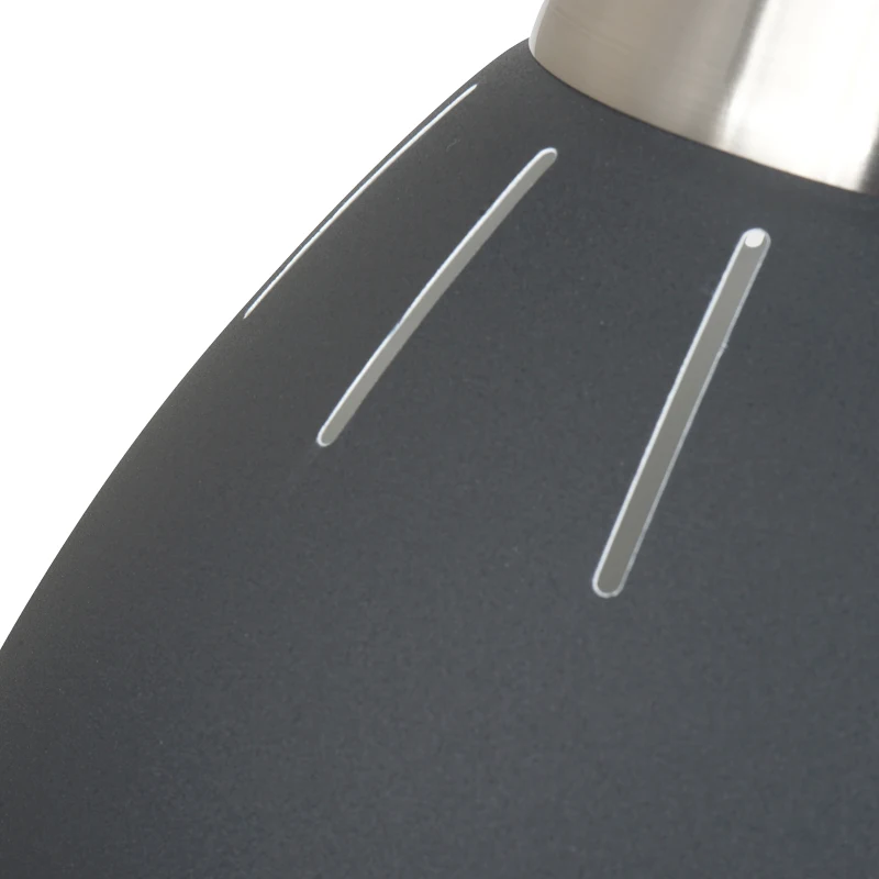 HOMCOM Ceiling Lamp, Adjustable Hanging, Ф30 cm, Metal-Black