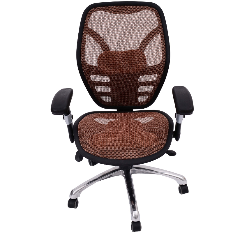 Mesh Office ChairBrown aosom.co.uk