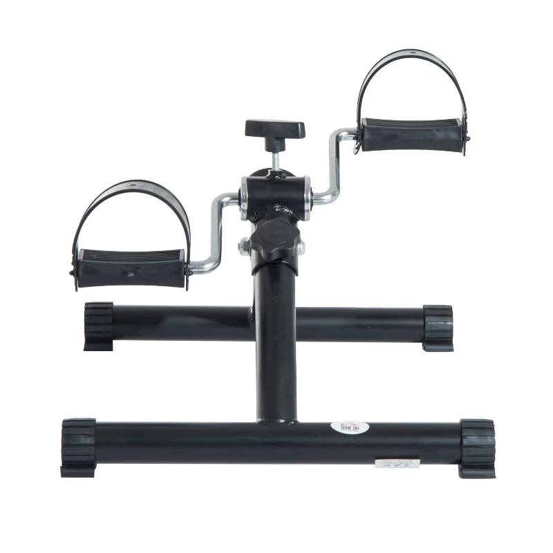 HOMCOM Portable Pedal Exercise Machine, 40Lx47Wx32H cm-Black