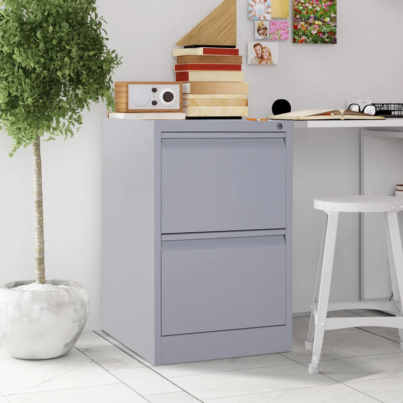 Vinsetto Storage Cabinet, Cold Rolled Steel, 47Wx62Dx72Hcm-Grey