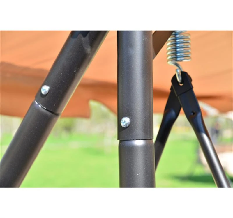 Outsunny 3-Seater Swing Chair Bench Seat-Beige