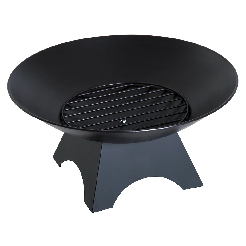 Outsunny Bowl φ 56 cm Firepit, Steel-Black