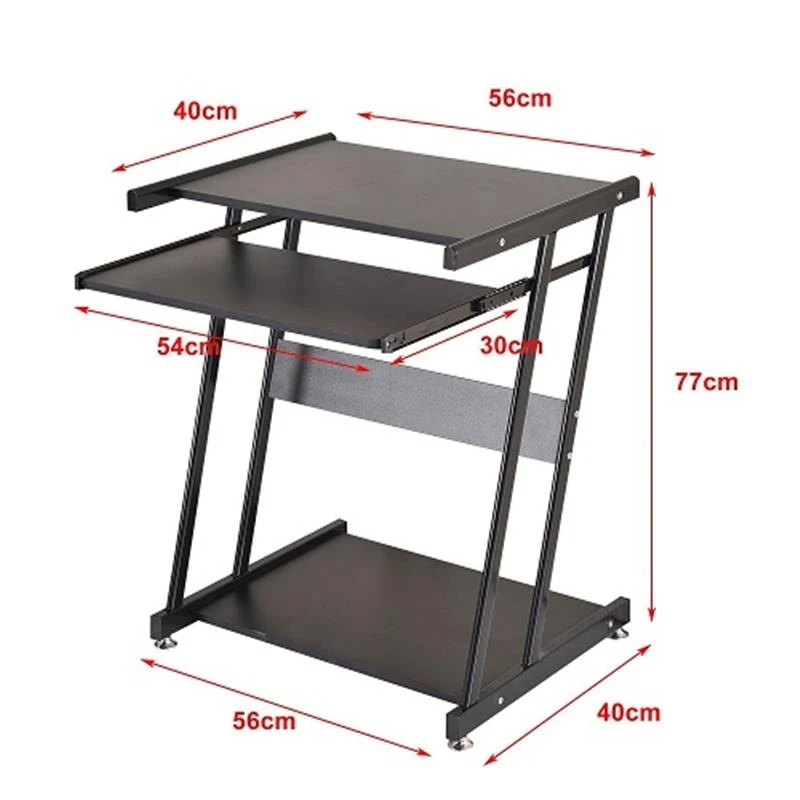 HOMCOM Compact Computer Desk-Black