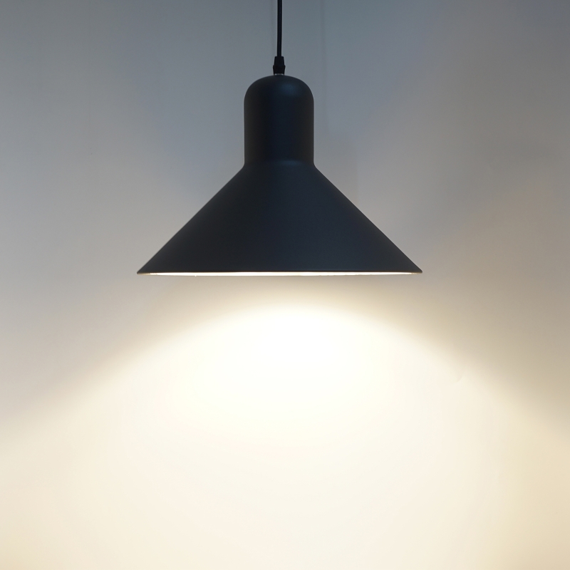 HOMCOM Ceiling Lamp, Adjustable Hanging, Ф34.5x28L cm, Metal-Black