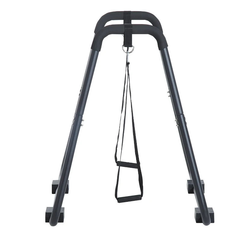 HOMCOM Dip Station Bar, Steel-Black