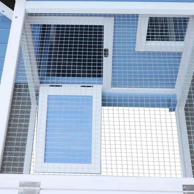 PawHut Chicken Coop, Fir Wood, 180Lx90.1Wx78.6H cm