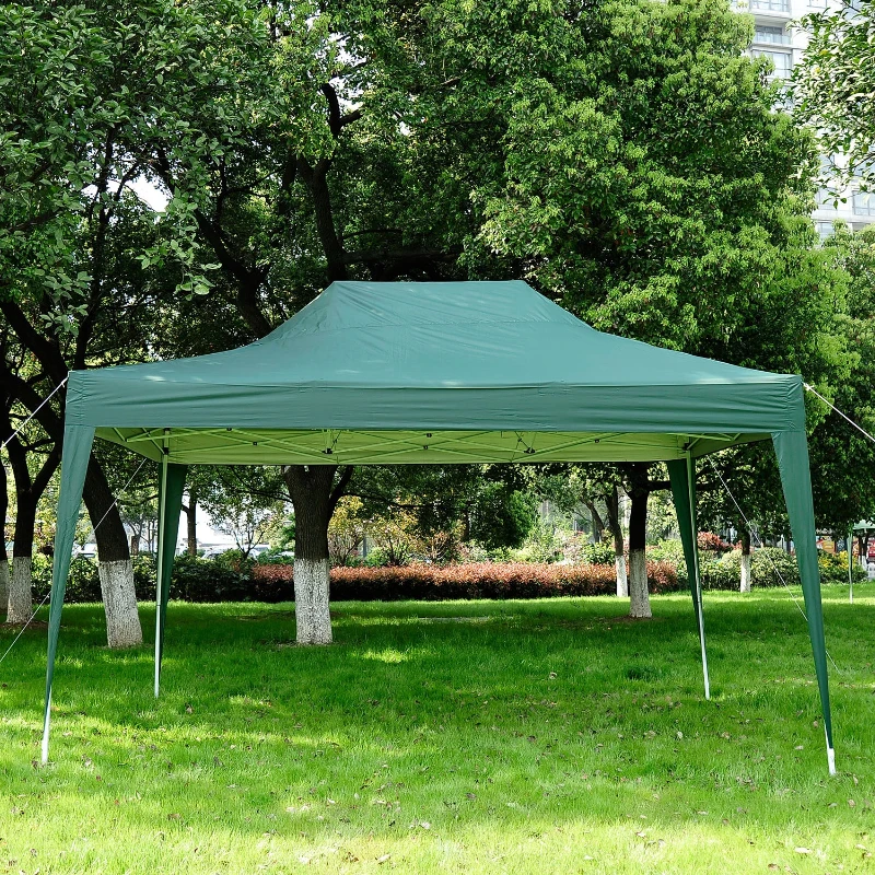 Outsunny Pop Up Gazebo 4.5x3 m-Green