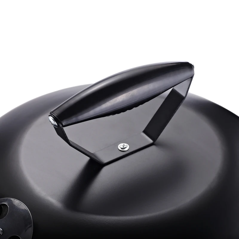 Outsunny Steel Portable Charcoal BBQ Grill w/ Grid Black