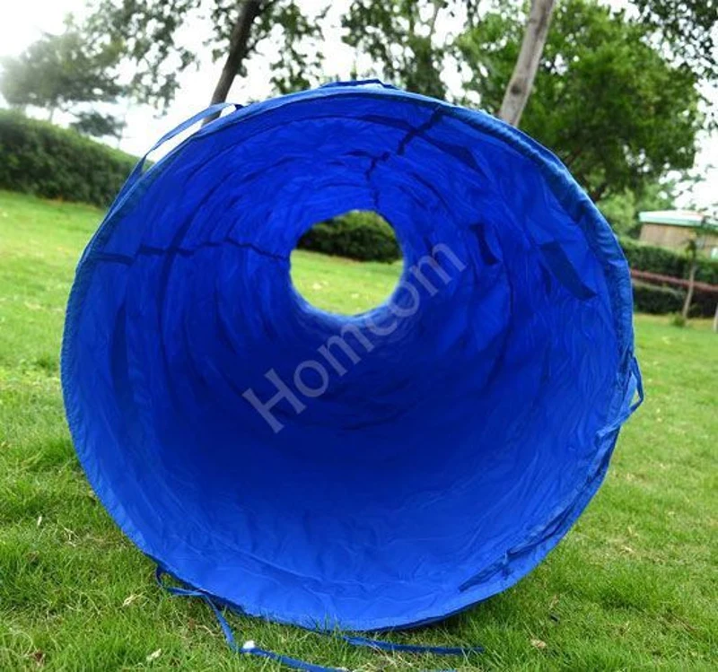 PawHut Dog Agility Tunnel, 5m-Blue