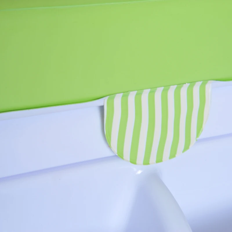 HOMCOM Folding Baby Bath and Changing Table Unit, 81Lx53Wx102H cm, Plastic-Green