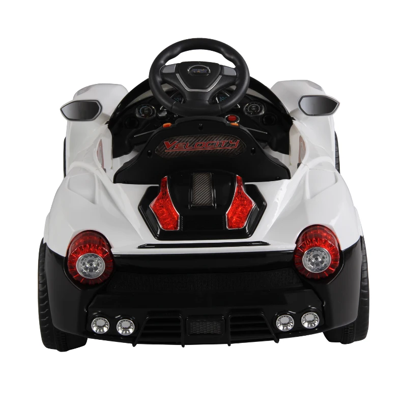 HOMCOM Kids Electric Ride On Sports Car W /Music, 6V, Remote control-White