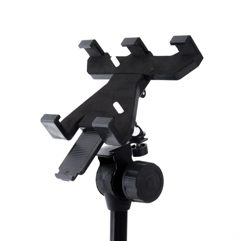 HOMCOM 360° Rotate Aluminium Tripod Tablet Holder-Black