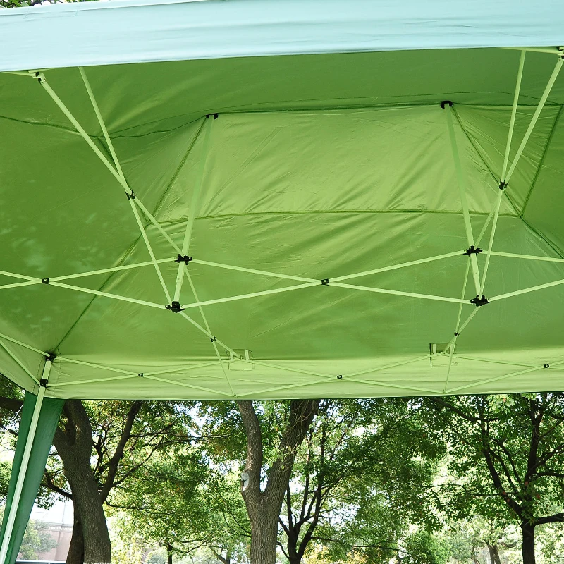 Outsunny Pop Up Gazebo 4.5x3 m-Green