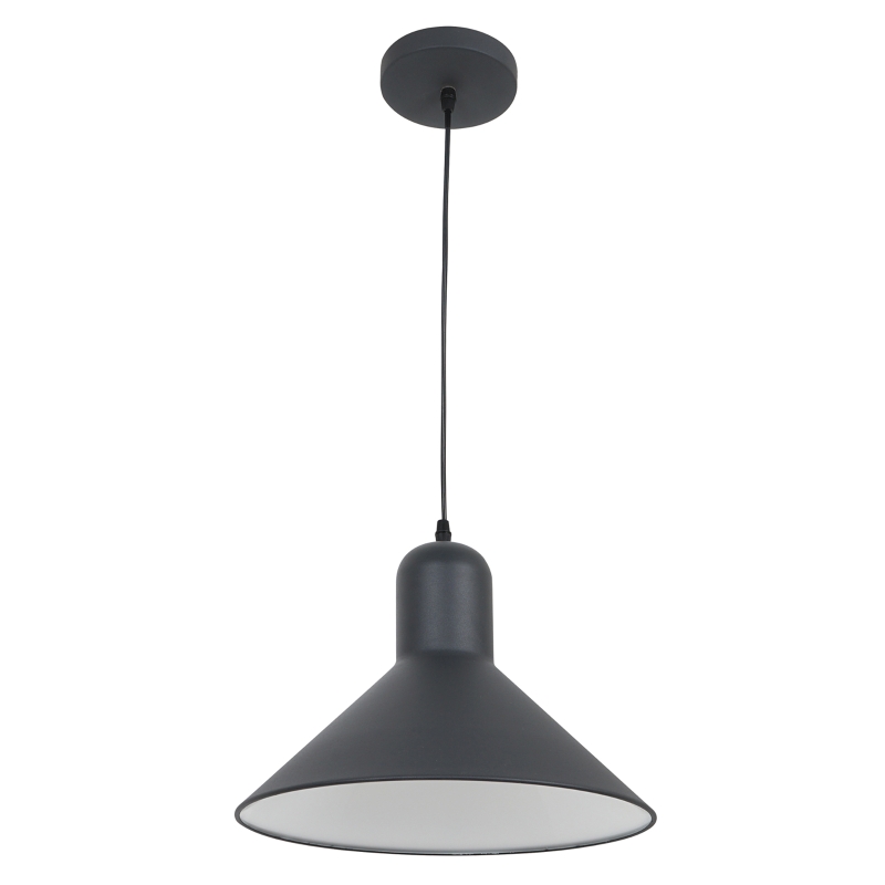 HOMCOM Ceiling Lamp, Adjustable Hanging, Ф34.5x28L cm, Metal-Black