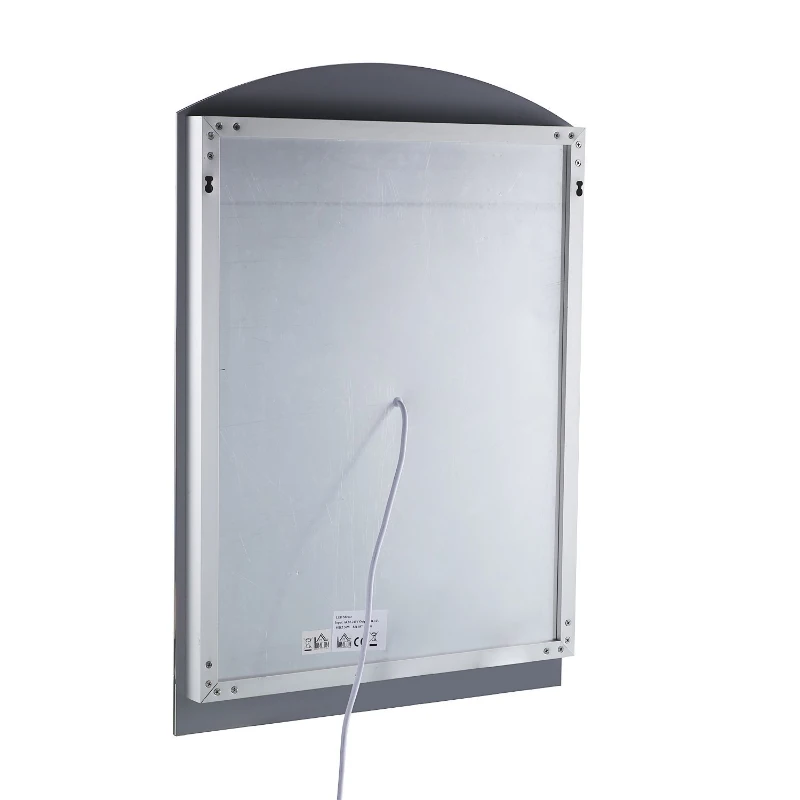 HOMCOM 70L×50W×4T cm 24W Waterproof LED Mirrorr-Silver