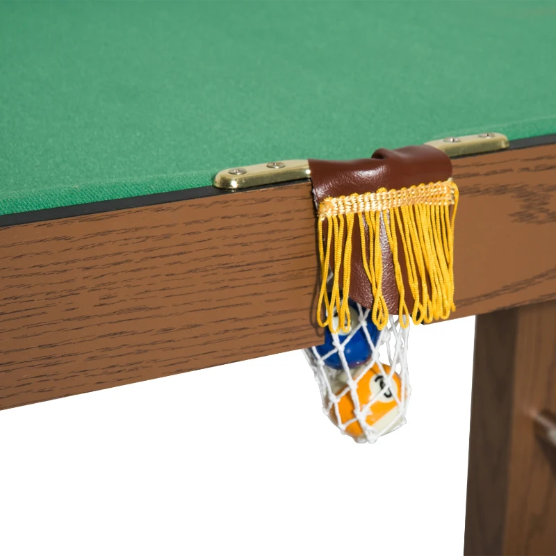 HOMCOM 4ft Mini Pool Table-Brown