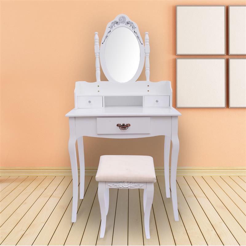 dressing table white colour Table, Vanity Unit Dresser with Lights and Mirror for Bedroom Ebern Designs Transform your bedroom with this elegant vanity set featuring a lighted mirror VASAGLE Vanity Desk With Power