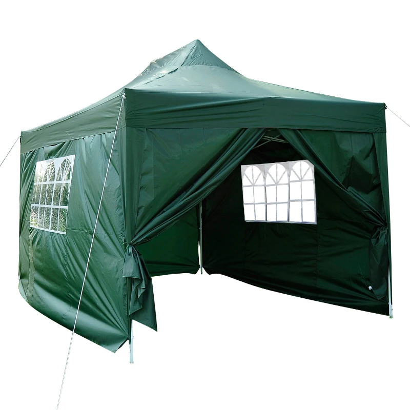 Outsunny Pop Up Gazebo 4.5x3 m-Green