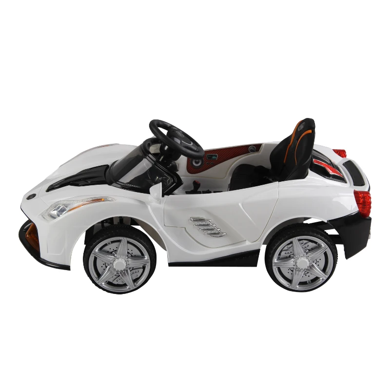 HOMCOM Kids Electric Ride On Sports Car W /Music, 6V, Remote control-White