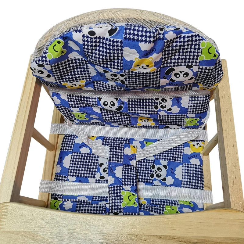 HOMCOM 50Lx44Wx88H cm Baby Dinning Feeding Highchair-Blue Padding Seat
