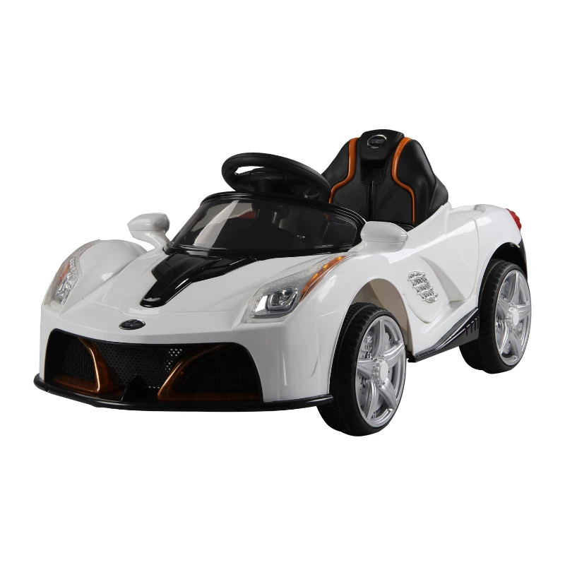 HOMCOM Kids Electric Ride On Sports Car W /Music, 6V, Remote control-White