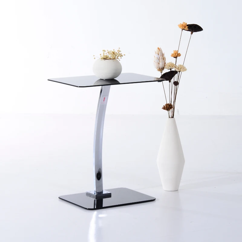 HOMCOM Portable Laptop Desk W/ Top glass