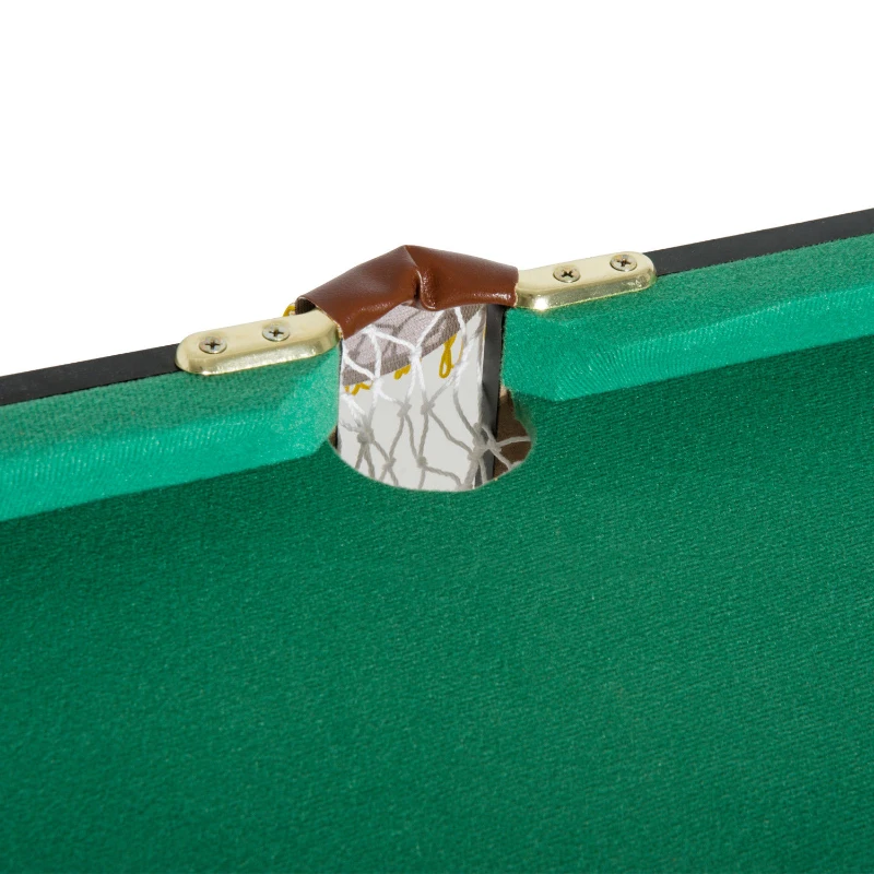 HOMCOM 4ft Mini Pool Table-Brown