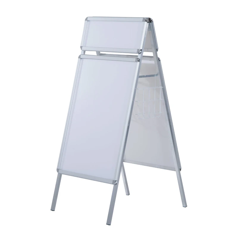 HOMCOM Display Frame Board W/ 2 Baskets Stands