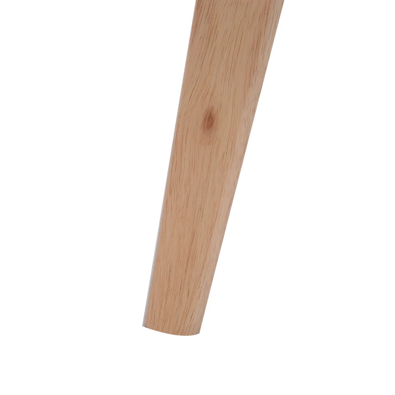 HOMCOM Scandinavian Style Coffee Table, 120Lx70Wx45H cm-White/Natural Wood Colour