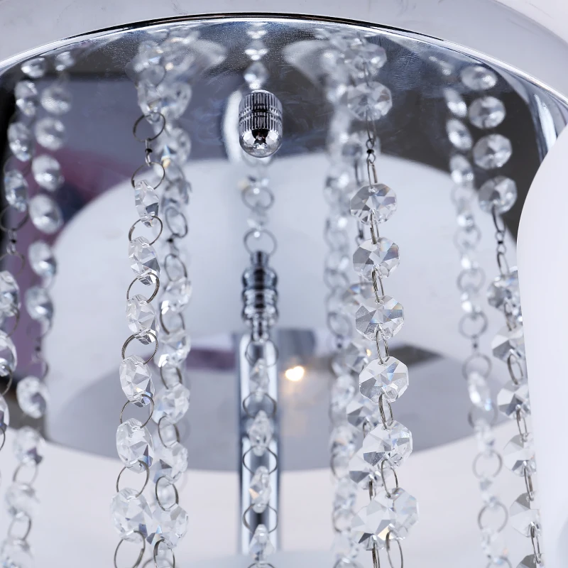 HOMCOM Pendent Ceiling Light, Ф72-Silver/White