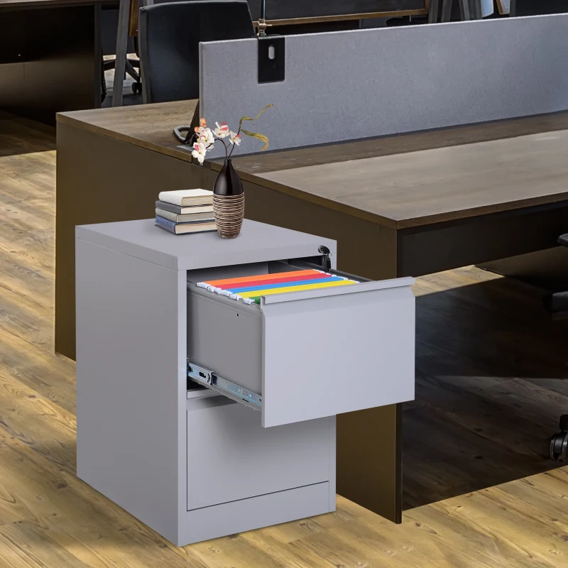 Vinsetto Storage Cabinet, Cold Rolled Steel, 47Wx62Dx72Hcm-Grey