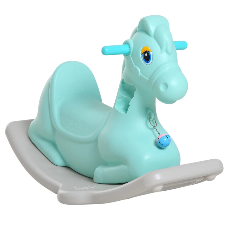 HOMCOM Toddler Rocking Horse-Green