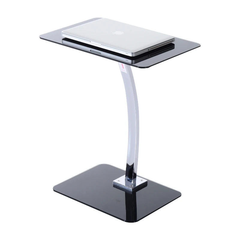 HOMCOM Portable Laptop Desk W/ Top glass