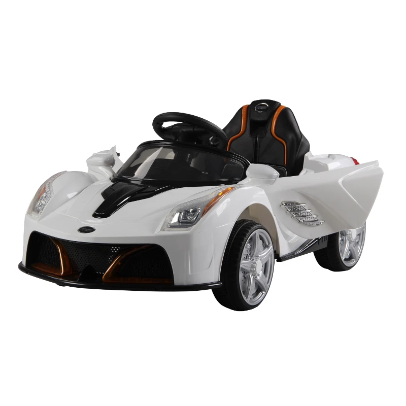HOMCOM Kids Electric Ride On Sports Car W /Music, 6V, Remote control-White