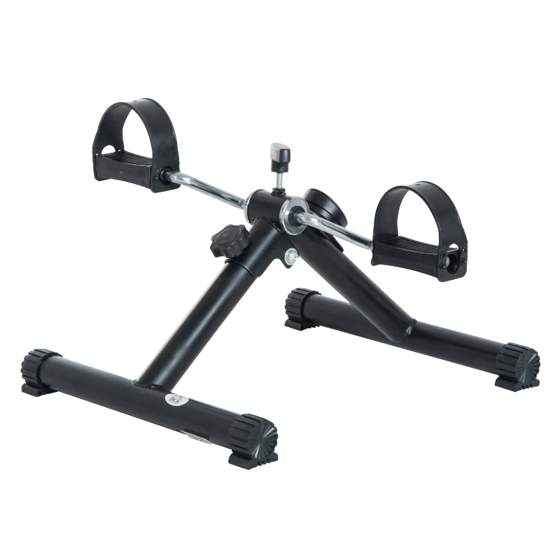 HOMCOM Portable Pedal Exercise Machine, 40Lx47Wx32H cm-Black