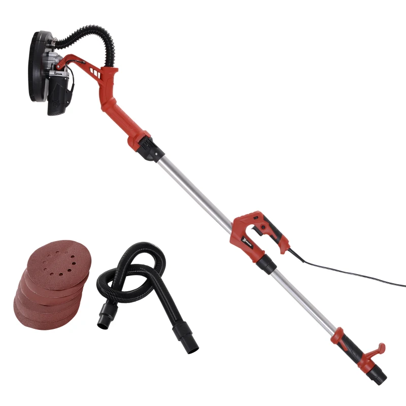 DURHAND Drywall Sander for Wall and Ceiling with Extendable Pole, 710W-Red/Black