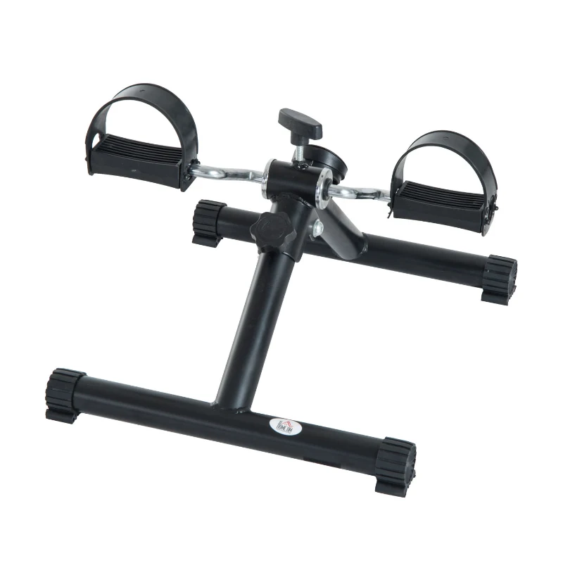 HOMCOM Portable Pedal Exercise Machine, 40Lx47Wx32H cm-Black