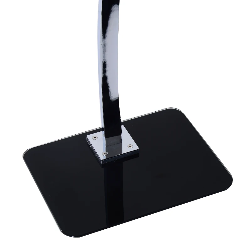 HOMCOM Portable Laptop Desk W/ Top glass