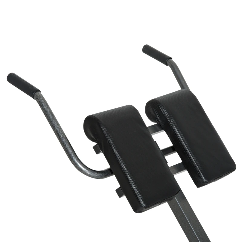 HOMCOM Roman Chair W/Hyperextension Back-Black