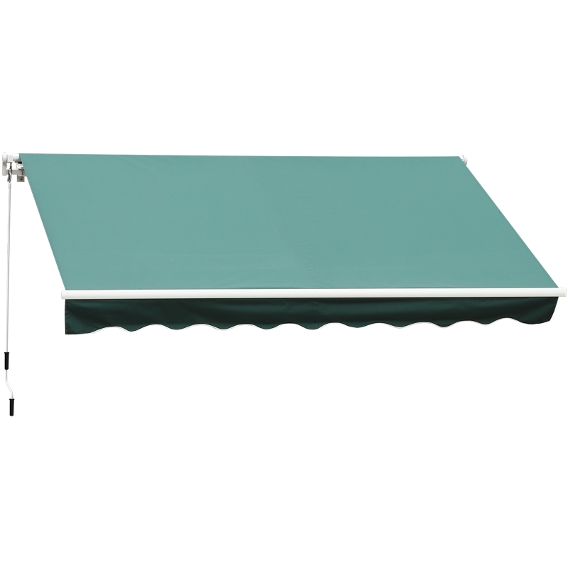 Outsunny 3 x 2,5 m Awning Door Canopy Shelter-Green
