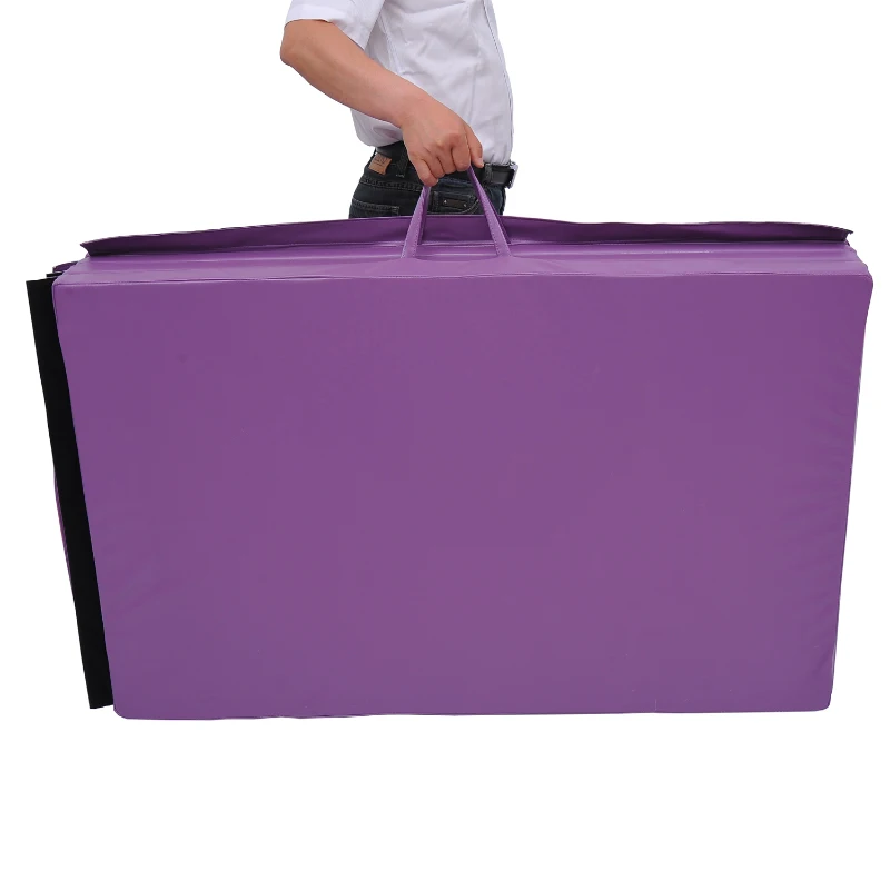 HOMCOM Foam Folding Fitness Exercise Mat-Purple