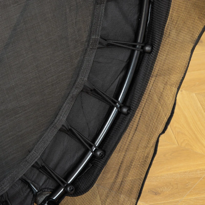 HOMCOM Trampolim para Crianças acima de 3 Anos Cama Elástica Infantil com Rede de Segurança e Estrutura de Aço para Interiores e Exteriores Carga 45kg 140x140x160cm Preto