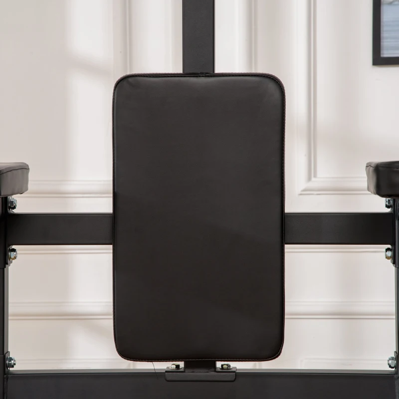 HOMCOM Estação de Musculação Torre Multifuncional com Barra de Flexões Estrutura de Aço para Treinar em Academia Casa Carga Máxima 120kg 110x97x227cm Preto