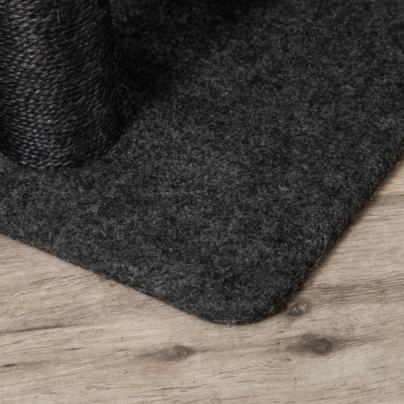 PawHut Árvore para Gatos Torre de Escalada para Gato com Caverna Várias Plataformas e Postes Arranhadores de Sisal Natural Centro de Atividades 70x41x112cm Cinza Escuro