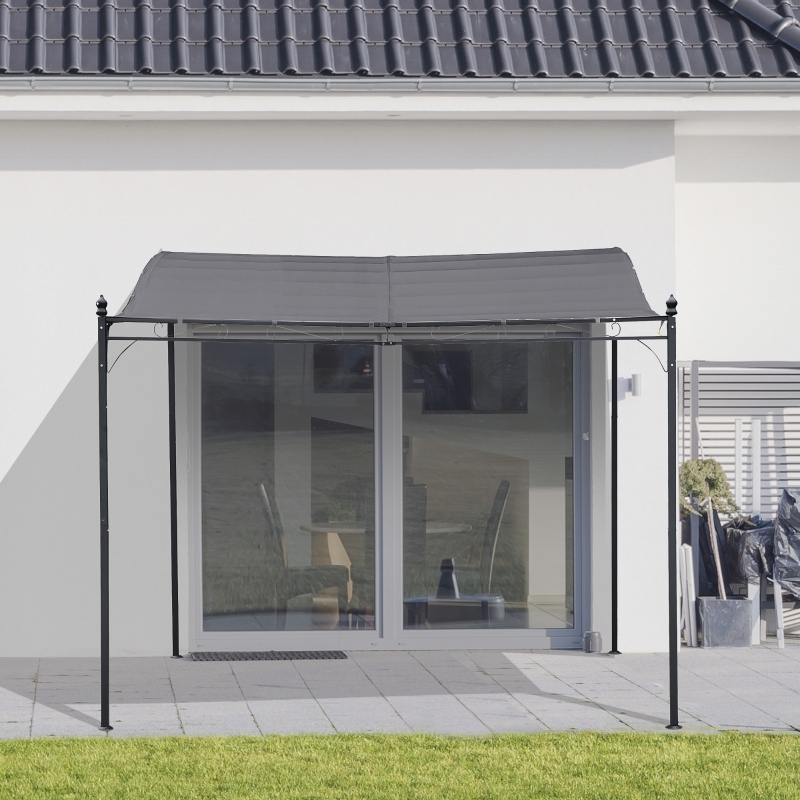 Outsunny 3 x 3 Meters Canopy Metal Wall 