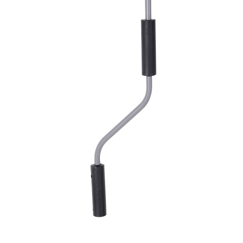 Outsunny Exterior Roller Shade Cordless Roller Shade Manual Patio Window Blind Pull Down Roller Sun Shade