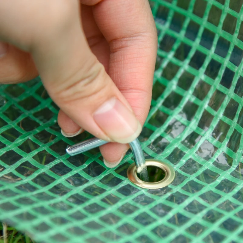 Outsunny Estufa para Terraço Jardim 180x140x80cm Estufa de Aço e Plástico com Porta e Janelas Enroláveis para Cultivo de Plantas Verduras Flores Verde