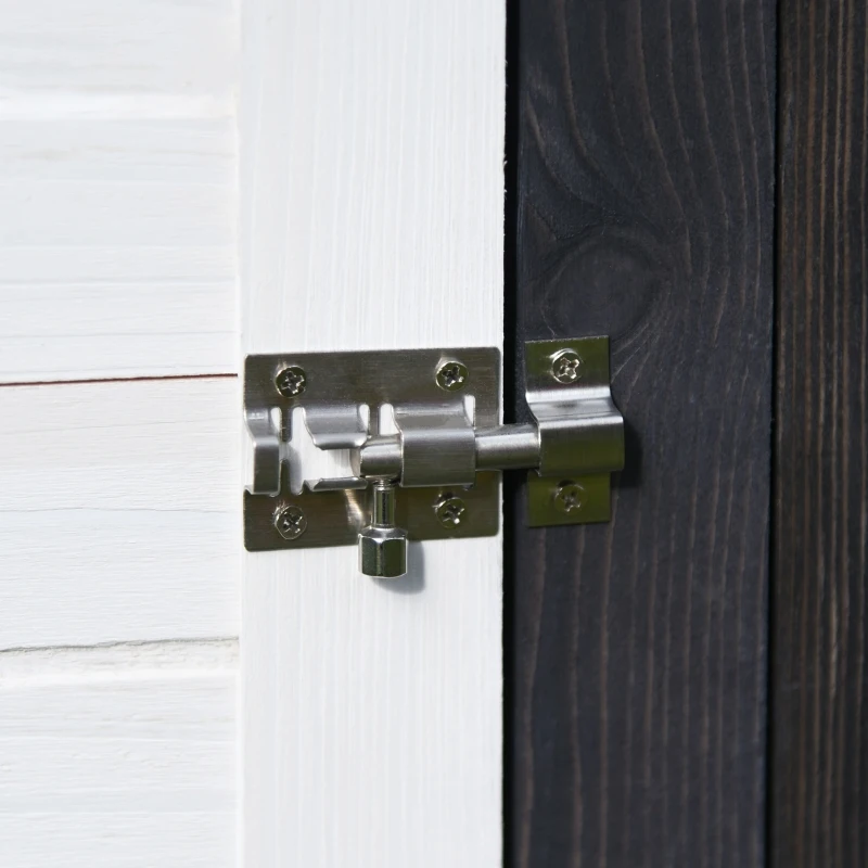 PawHut 170cm Deluxe Chicken Coop Small Animal Habitat Hen House with Outdoor Run Resting  Nesting Box Removable Tray Waterproof Asphalt Roof Lockable Door Grey