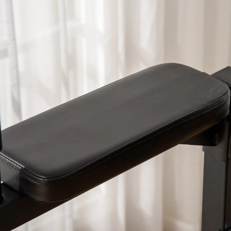 HOMCOM Estação de Musculação Torre Multifuncional com Barra de Flexões Estrutura de Aço para Treinar em Academia Casa Carga Máxima 120kg 110x97x227cm Preto