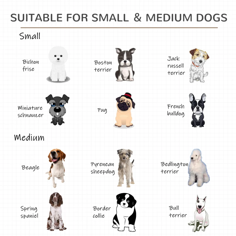 PawHut Dog Crate, Pet Cage Kennel, with Soft Cushion, Wooden Top, for Small Medium Dogs, Indoor Use, Grey